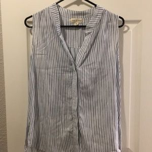 Striped sleeveless top